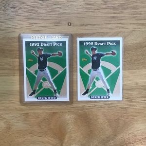 2 Derek Jeter Topps Vintage Baseball Cards